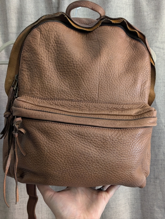 Madewell Lorimer Leather Backpack – Pecan Brown Pebbled Leather main image 3